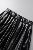 Однотонные однотонные штаны в стиле пэчворк Black Street со складками и высокой талией типа А