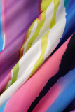 Прямые комбинезоны на тонких бретельках с цветным принтом в стиле пэчворк