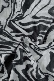 Macacões skinny pretos com estampa sexy patchwork transparente com decote em O