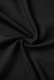 Zwarte sexy gestreepte patchwork stevige patchwork strapless rechte jumpsuits