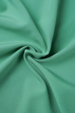 Combinaisons droites sans bretelles en patchwork à rayures sexy vertes
