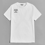 Wit STERVEN MET HERINNERINGEN NIET DROMEN Wit T-shirt met print
