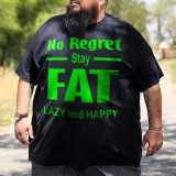 Camiseta de presente engraçada com citação de piada preta para ficar gorda