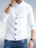 Pull en maille fine pour homme gris clair 3 couleurs