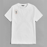 Weißes T-Shirt mit „STERBEN MIT ERINNERUNGEN, NICHT TRÄUMEN“ und weißem Aufdruck