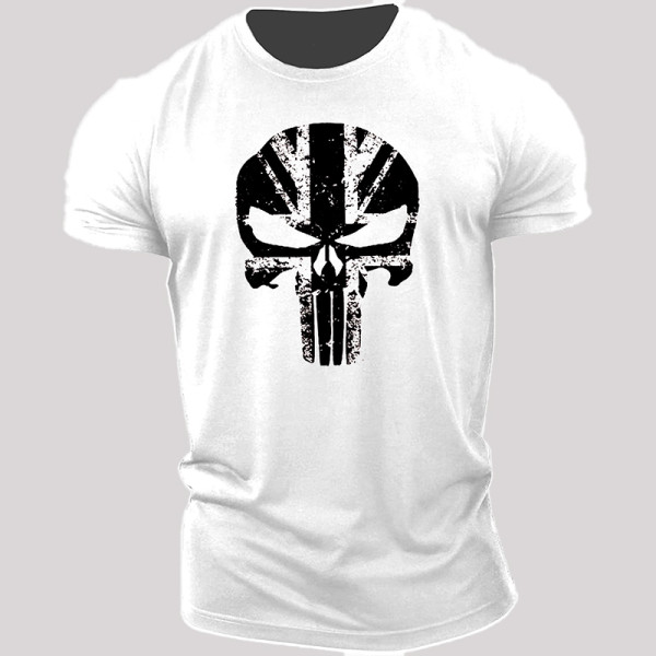White Black Skull UK – Camiseta de gimnasia