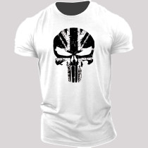 Wit Zwart Schedel UK - Gym T-shirt