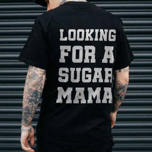 Svart Letar efter en Sugar Mama T-shirt