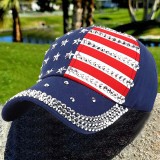 Red Casual Print Chains Hat