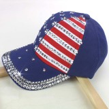Red Casual Print Chains Hat