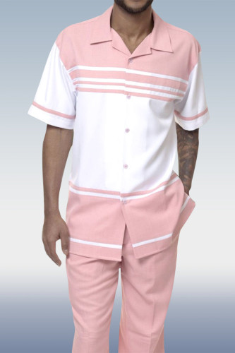 Pink 1878 Walking Suit Blush – Mens Two Piece Leisure Suits