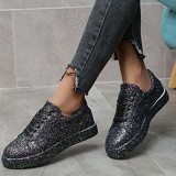 Lake Blue Casual Patchwork Round Out Door Shoes