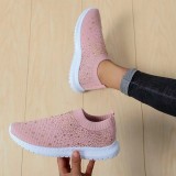 Colour Casual Patchwork Rhinestone Round Comfortable Out Door Shoes