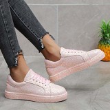 Pink Casual Patchwork Round Out Door Shoes