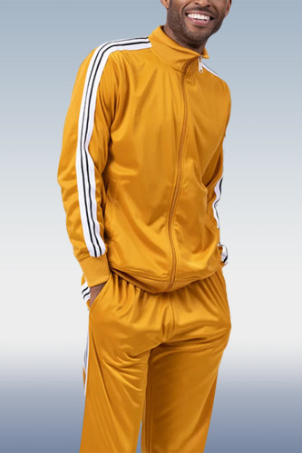 Yellow Men's Yellow Sportswear 2 Piece Set