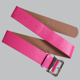 Pink Casual Solid Patchwork Belts