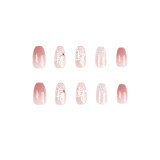Розовая повседневная бабочка Базовая паста для ногтей (в зависимости от фактического объекта)