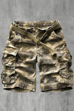 Legergroen Outdoor Camouflage Casual Shorts voor heren