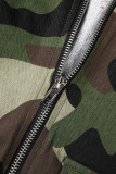 Камуфляжный сексуальный камуфляжный принт в стиле пэчворк без спинки без бретелек без рукавов из двух частей