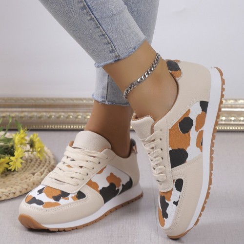 Blanco crema Casual Sportswear Daily Patchwork Round Cómodo Out Door Sport Running Shoes