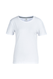 White Casual Simplicity Print Patchwork Letter O Neck T-Shirts