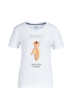 Серые футболки Street с винтажным принтом в стиле пэчворк и буквенным o-образным вырезом