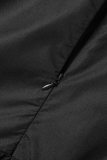 Groen Casual Werk Elegant Solid Pocket Fold Halter A-lijn Grote maten jurken
