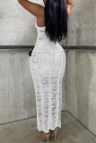 Абрикосовое сексуальное однотонное длинное платье с открытой спиной на тонких бретелях