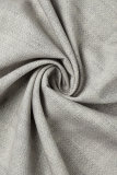Серые однотонные комбинезоны Harlan с круглым вырезом и пряжкой в ​​стиле пэчворк серого цвета