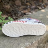 Белая повседневная печать круглая удобная внедверная спортивная обувь