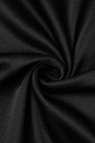 Zwarte sexy formele effen rugloze strapless avondjurkjurken