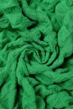 Groen sexy effen uitgehold frenulum rugloos badpak driedelige set (zonder vullingen)
