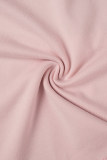 Розовые сексуальные однотонные топы без бретелек с вырезом на спине и уздечкой
