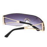 Черные повседневные однотонные солнцезащитные очки в стиле пэчворк (в зависимости от фактического объекта)