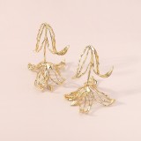 Gold Casual Vintage Geometric Solid Color Earrings