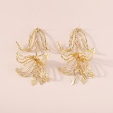 Gold Casual Vintage Geometric Solid Color Earrings