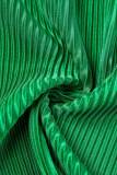 Grön Casual Solid Patchwork Vik O-hals ärmlös två delar