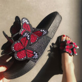Yellow Casual Daily Patchwork Butterfly Round Comfortable Out Door Shoes