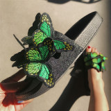 Yellow Casual Daily Patchwork Butterfly Round Comfortable Out Door Shoes