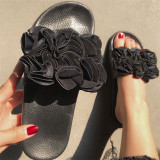 Zwarte casual dagelijkse patchwork ronde comfortabele schoenen