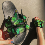 Синие повседневные повседневные лоскутные бабочки круглой удобной наружной обуви