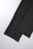 Черные сексуальные сплошные лоскутные узкие комбинезоны с открытой спиной на тонких бретелях