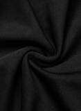 ブラックファッションカジュアルソリッドパッチワーク非対称カラーストレートジャンプスーツ
