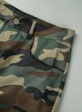 Camouflage Casual Camouflage Print Patchwork Harlan Harlan Full Print Bottoms
