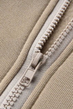 Lake Blue Fashion Casual Solid Cardigan Gilets Pantalon O Neck Long Sleeve Three-piece Set