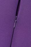 Violet Casual Solid Patchwork Slit O Neck A Line Robes