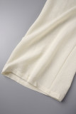 Rozerood Casual Solide Blote rug Spaghettibandjes Normale jumpsuits (zonder vest)