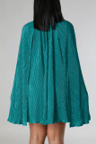 Blue Street – robes trapèze à col roulé et demi-col roulé, couleur unie, patchwork (sans ceinture)