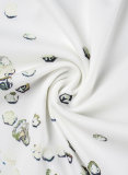 Branco casual impressão de rua patchwork gola oblíqua manga curta duas peças