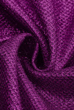 Robes de jupe en une étape à col en V asymétrique en patchwork solide rose sexy
